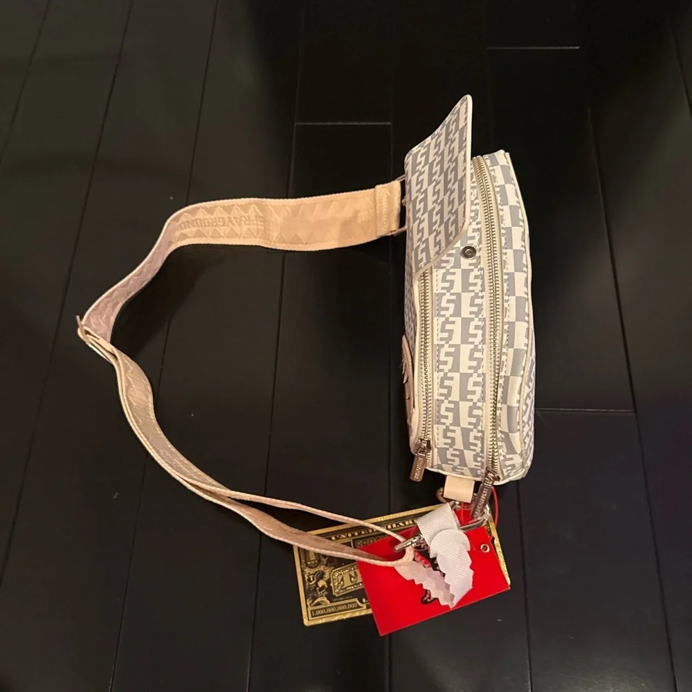 Sprayground Tan and Gray Patterned Bag - Picture 4 of 7